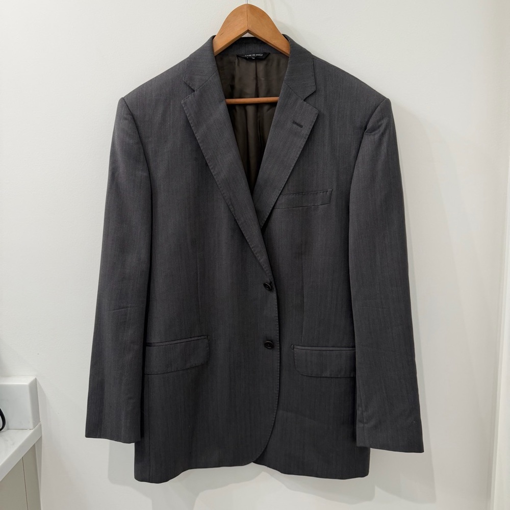 Ermenegildo Zegna x Saks Fifth Avenue BLACK Label Charcoal Blazer, 46R